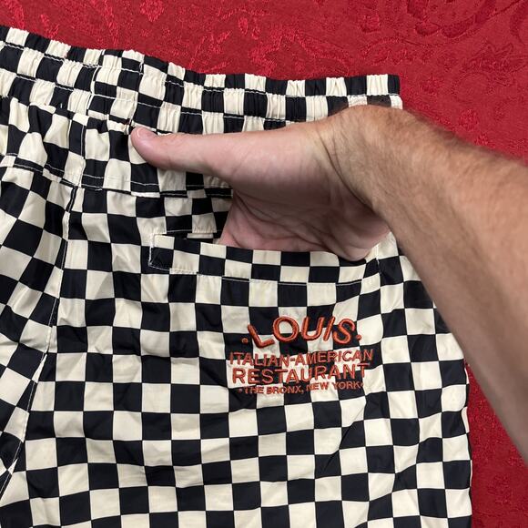 The Godfather Shorts Mens L Black & Ivory Checkered Shoe Palace 2022 - Picture 10 of 12